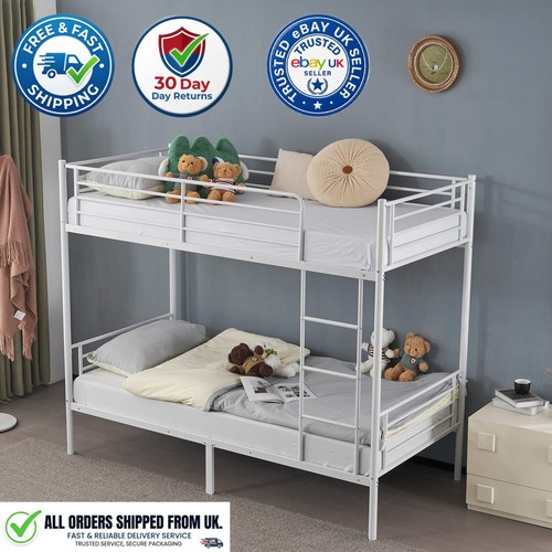 Twin over metal bunk - twin, bed