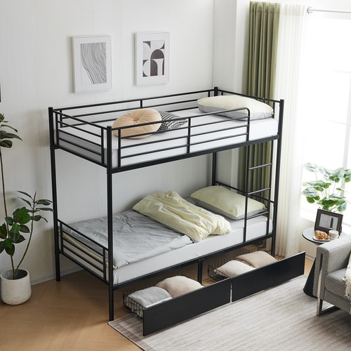 Metal twin over - twin, bed
