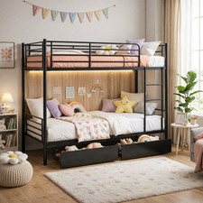 Twin over Twin Metal Bunk Bed