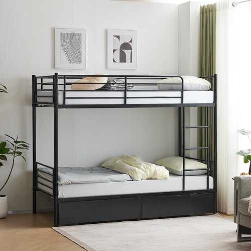 Metal twin over - bunk, bed