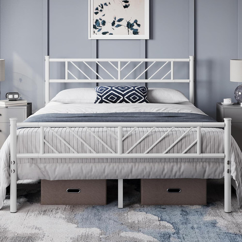 4ft6 double bed frames metal - double,