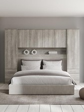 Prague Overbed Unit Grey